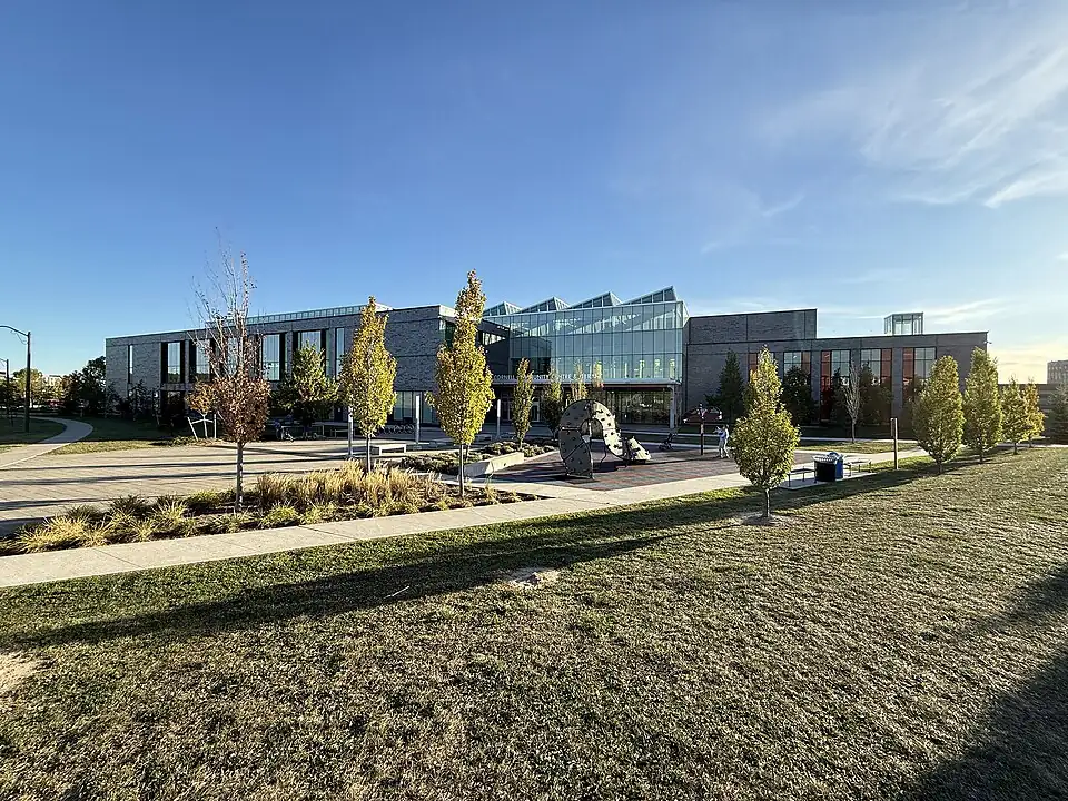 Cornell Community Centre exterior in Markham, photographed 2025