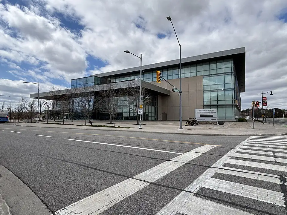 Markham Pan Am Centre exterior in Markham, photographed 2025