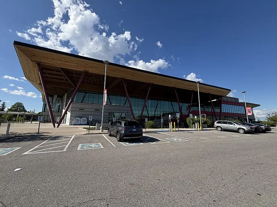 Aaniin Community Centre exterior in Markham, photographed 2025